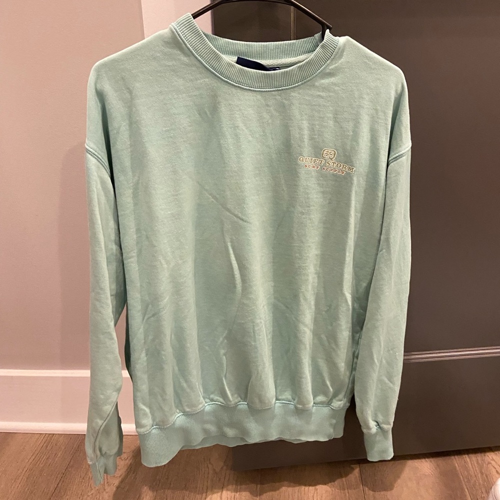 Quietstorm aqua Crewneck